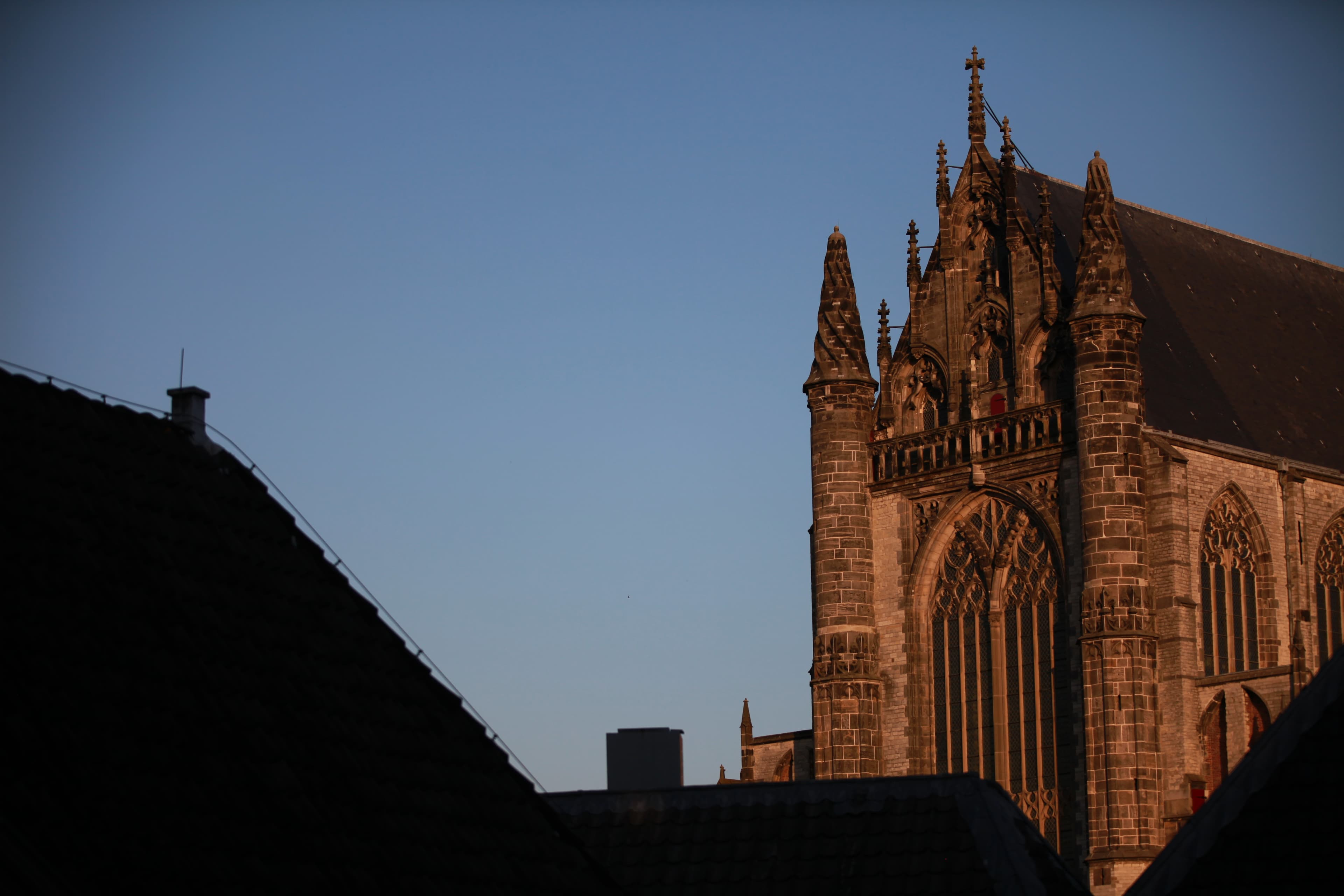 Gothic Church Evening in Leiden