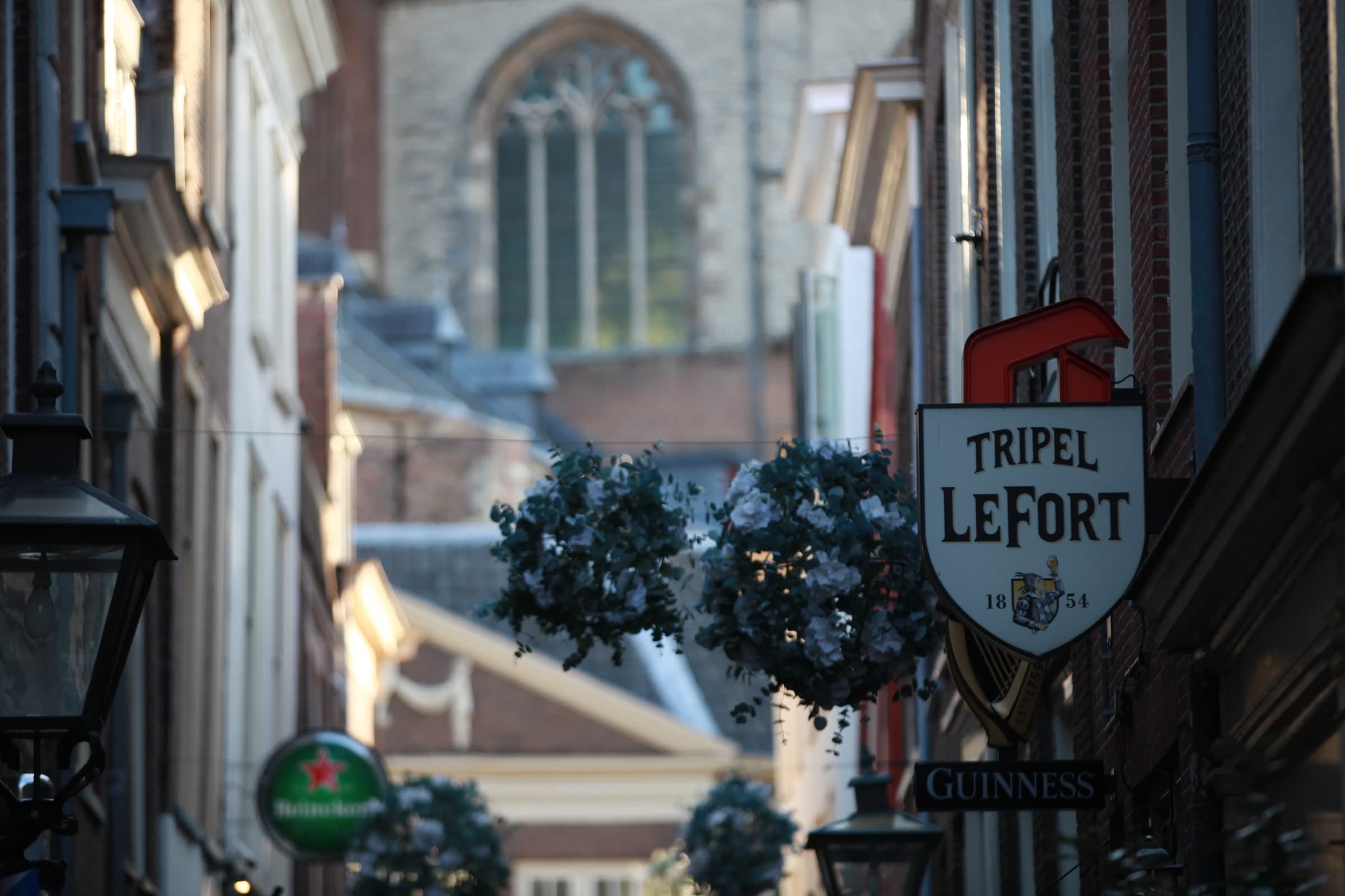 Pieterskwartier street signs in Leiden